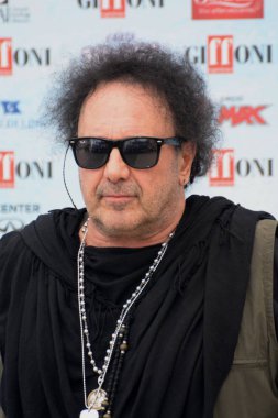 Giffoni Valle Piana, Sa, İtalya - 28 Temmuz 2018: Enzo Avitabile, Giffoni Film Festivali 2018 - üzerinde 28 Temmuz 2018 Giffoni Valle Piana, İtalya 