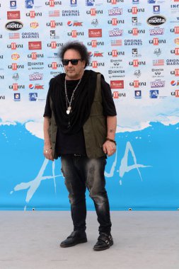 Giffoni Valle Piana, Sa, İtalya - 28 Temmuz 2018: Enzo Avitabile, Giffoni Film Festivali 2018 - üzerinde 28 Temmuz 2018 Giffoni Valle Piana, İtalya 
