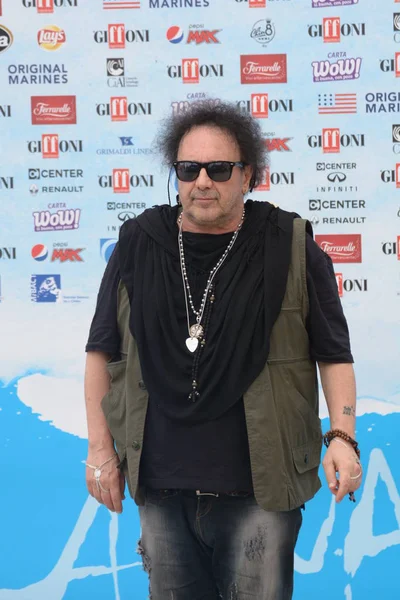 Giffoni Valle Piana, Sa, İtalya - 28 Temmuz 2018: Enzo Avitabile, Giffoni Film Festivali 2018 - üzerinde 28 Temmuz 2018 Giffoni Valle Piana, İtalya 