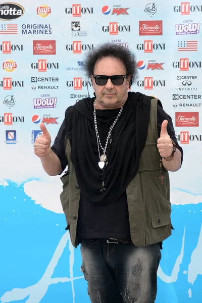 Giffoni Valle Piana, Sa, İtalya - 28 Temmuz 2018: Enzo Avitabile, Giffoni Film Festivali 2018 - üzerinde 28 Temmuz 2018 Giffoni Valle Piana, İtalya 