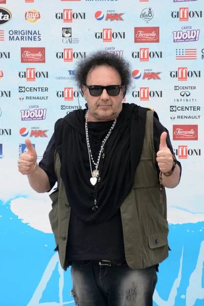 Giffoni Valle Piana, Sa, İtalya - 28 Temmuz 2018: Enzo Avitabile, Giffoni Film Festivali 2018 - üzerinde 28 Temmuz 2018 Giffoni Valle Piana, İtalya 