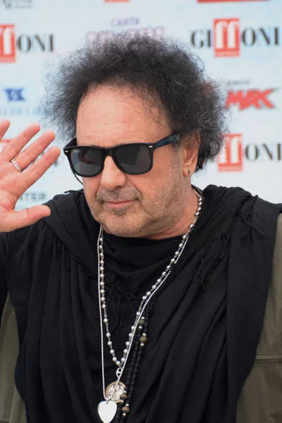 Giffoni Valle Piana, Sa, İtalya - 28 Temmuz 2018: Enzo Avitabile, Giffoni Film Festivali 2018 - üzerinde 28 Temmuz 2018 Giffoni Valle Piana, İtalya 