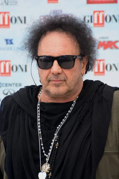 Giffoni Valle Piana, Sa, İtalya - 28 Temmuz 2018: Enzo Avitabile, Giffoni Film Festivali 2018 - üzerinde 28 Temmuz 2018 Giffoni Valle Piana, İtalya 