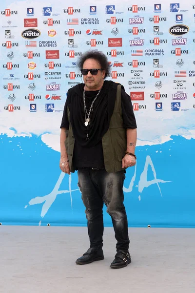 Giffoni Valle Piana, Sa, İtalya - 28 Temmuz 2018: Enzo Avitabile, Giffoni Film Festivali 2018 - üzerinde 28 Temmuz 2018 Giffoni Valle Piana, İtalya 