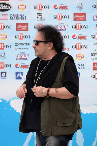 Giffoni Valle Piana, Sa, İtalya - 28 Temmuz 2018: Enzo Avitabile, Giffoni Film Festivali 2018 - üzerinde 28 Temmuz 2018 Giffoni Valle Piana, İtalya 