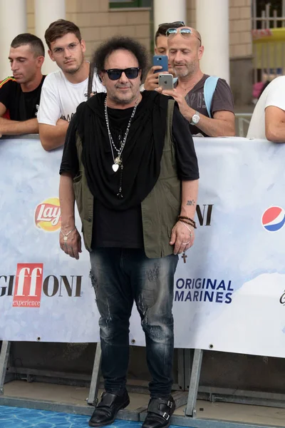 Giffoni Valle Piana, Sa, İtalya - 28 Temmuz 2018: Enzo Avitabile, Giffoni Film Festivali 2018 - üzerinde 28 Temmuz 2018 Giffoni Valle Piana, İtalya 