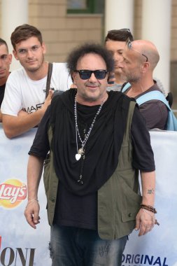 Giffoni Valle Piana, Sa, İtalya - 28 Temmuz 2018: Enzo Avitabile, Giffoni Film Festivali 2018 - üzerinde 28 Temmuz 2018 Giffoni Valle Piana, İtalya 