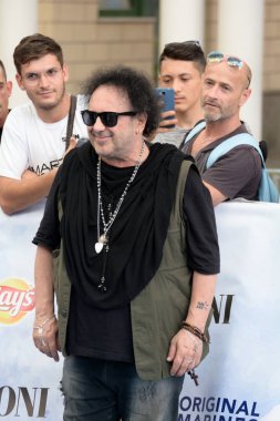 Giffoni Valle Piana, Sa, İtalya - 28 Temmuz 2018: Enzo Avitabile, Giffoni Film Festivali 2018 - üzerinde 28 Temmuz 2018 Giffoni Valle Piana, İtalya 