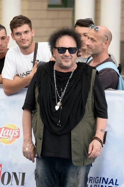 Giffoni Valle Piana, Sa, İtalya - 28 Temmuz 2018: Enzo Avitabile, Giffoni Film Festivali 2018 - üzerinde 28 Temmuz 2018 Giffoni Valle Piana, İtalya 