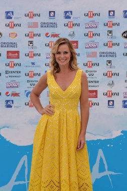 Giffoni Valle Piana, Sa, İtalya - 24 Temmuz 2018: Serena Autieri, Giffoni Film Festivali 2018 - üzerinde 24 Temmuz 2018 Giffoni Valle Piana, İtalya 
