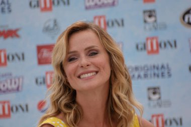 Giffoni Valle Piana, Sa, İtalya - 24 Temmuz 2018: Serena Autieri, Giffoni Film Festivali 2018 - üzerinde 24 Temmuz 2018 Giffoni Valle Piana, İtalya 