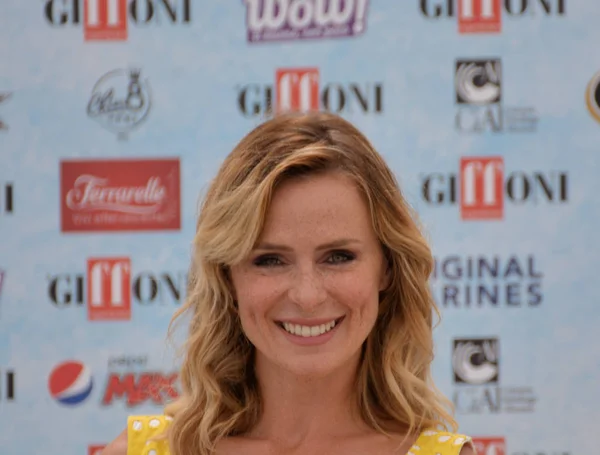 Giffoni Valle Piana Italia Julio 2018 Serena Autieri Giffoni Film — Foto de Stock