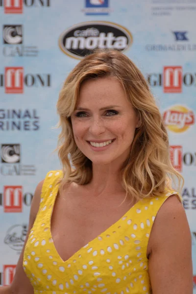 Giffoni Valle Piana, Sa, İtalya - 24 Temmuz 2018: Serena Autieri, Giffoni Film Festivali 2018 - üzerinde 24 Temmuz 2018 Giffoni Valle Piana, İtalya 