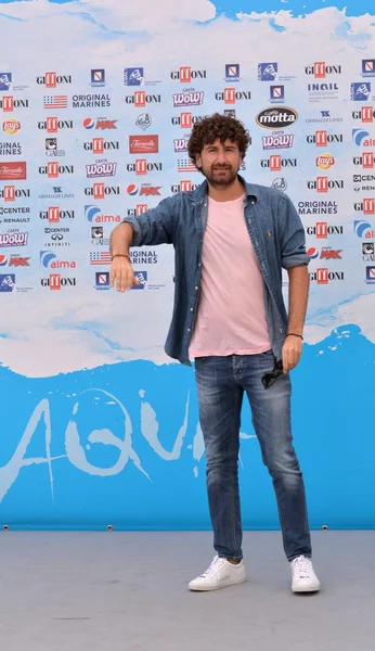 Giffoni Valle Piana, Sa, İtalya - 27 Temmuz 2018: Alessandro Siani, Giffoni Film Festivali 2018 - üzerinde 27 Temmuz 2018 Giffoni Valle Piana, İtalya 