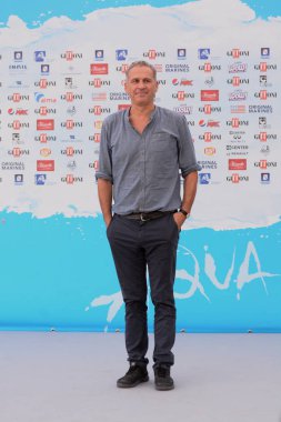 Giffoni Valle Piana, Sa, İtalya - 20 Temmuz 2018: Andrea Jublin, Giffoni Film Festivali 2018 - üzerinde 20 Temmuz 2018 Giffoni Valle Piana, İtalya 