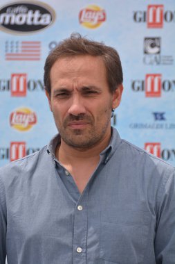 Giffoni Valle Piana, Sa, İtalya - 27 Temmuz 2018: Dario Albertini, Giffoni Film Festivali 2018 - üzerinde 27 Temmuz 2018 Giffoni Valle Piana, İtalya 
