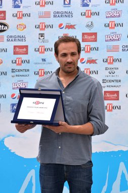 Giffoni Valle Piana, Sa, İtalya - 27 Temmuz 2018: Dario Albertini, Giffoni Film Festivali 2018 - üzerinde 27 Temmuz 2018 Giffoni Valle Piana, İtalya 