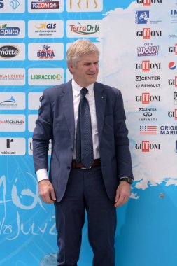 Giffoni Valle Piana, Sa, İtalya - 26 Temmuz 2018: Ermanno Ruozzi, Giffoni Film Festivali 2018 - üzerinde 26 Temmuz 2018 Giffoni Valle Piana, İtalya 