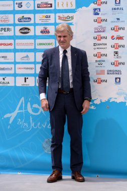 Giffoni Valle Piana, Sa, İtalya - 26 Temmuz 2018: Ermanno Ruozzi, Giffoni Film Festivali 2018 - üzerinde 26 Temmuz 2018 Giffoni Valle Piana, İtalya 