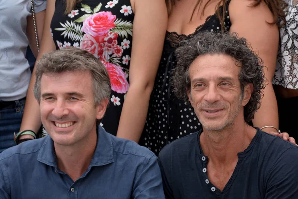 Giffoni Valle Piana, Sa, İtalya - 28 Temmuz 2018: Ficarra e Picone, Giffoni Film Festivali 2018 - üzerinde 28 Temmuz 2018 Giffoni Valle Piana, İtalya 