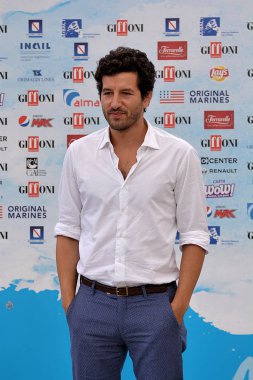 Giffoni Valle Piana, Sa, İtalya - 22 Temmuz 2018: Francesco Scianna, Giffoni Film Festivali 2018 - üzerinde 22 Temmuz 2018 Giffoni Valle Piana, İtalya