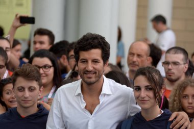 Giffoni Valle Piana, Sa, İtalya - 22 Temmuz 2018: Francesco Scianna, Giffoni Film Festivali 2018 - üzerinde 22 Temmuz 2018 Giffoni Valle Piana, İtalya