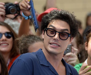 Giffoni Valle Piana, Sa, İtalya - 21 Temmuz 2018: Cristiano Caccamo, Giffoni Film Festivali 2018 - üzerinde 21 Temmuz 2018 Giffoni Valle Piana, İtalya