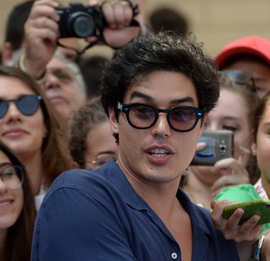 Giffoni Valle Piana, Sa, İtalya - 21 Temmuz 2018: Cristiano Caccamo, Giffoni Film Festivali 2018 - üzerinde 21 Temmuz 2018 Giffoni Valle Piana, İtalya