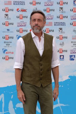 Giffoni Valle Piana, Sa, İtalya - 21 Temmuz 2018: Guido Sgardoli, Giffoni Film Festivali 2018 - üzerinde 21 Temmuz 2018 Giffoni Valle Piana, İtalya 