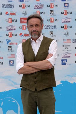 Giffoni Valle Piana, Sa, İtalya - 21 Temmuz 2018: Guido Sgardoli, Giffoni Film Festivali 2018 - üzerinde 21 Temmuz 2018 Giffoni Valle Piana, İtalya 