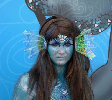 Giffoni Valle Piana, Sa, İtalya - 20 Temmuz 2018: Ianua Coeli Linhart, Giffoni Film Festivali 2018 - üzerinde 20 Temmuz 2018 Giffoni Valle Piana, İtalya 