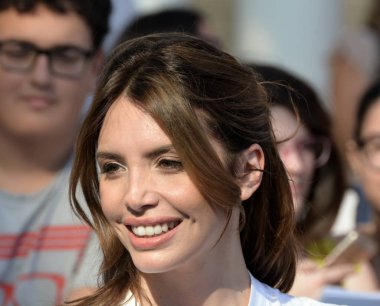 Giffoni Valle Piana, Sa, İtalya - 25 Temmuz 2018: Ilenia Pastorelli, Giffoni Film Festivali 2018 - üzerinde 25 Temmuz 2018 Giffoni Valle Piana, İtalya 