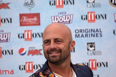 Giffoni Valle Piana, Sa, İtalya - 24 Temmuz 2018: Luca Cesare adlı Giffoni Film Festivali 2018 - üzerinde 24 Temmuz 2018 Giffoni Valle Piana, İtalya