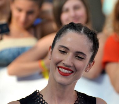 Giffoni Valle Piana, Sa, İtalya - 24 Temmuz 2018: Lodovica Comello, Giffoni Film Festivali 2018 - üzerinde 24 Temmuz 2018 Giffoni Valle Piana, İtalya