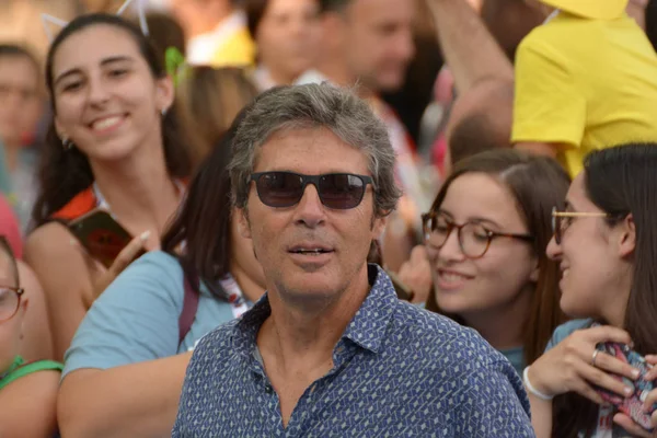 Giffoni Valle Piana Italien Juli 2018 Luca Barbarossa Vid Giffoni — Stockfoto