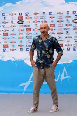 Giffoni Valle Piana, Sa, İtalya - 24 Temmuz 2018: Maccio Capatonda, Giffoni Film Festivali 2018 - üzerinde 24 Temmuz 2018 Giffoni Valle Piana, İtalya