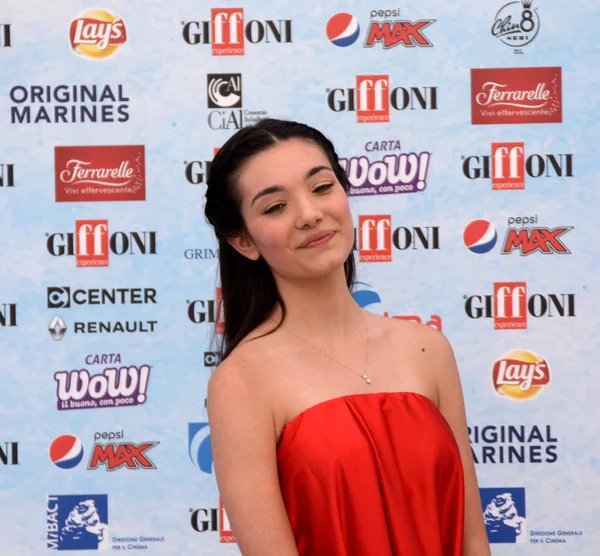 Giffoni Valle Piana Italia Julio 2018 Mariasole Pollio Giffoni Film — Foto de Stock