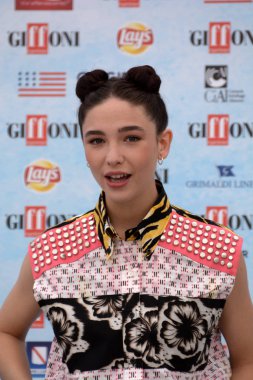 Giffoni Valle Piana, Sa, İtalya - 23 Temmuz 2018: Matilda De Angelis Giffoni, üzerinde 23 Temmuz 2018 Giffoni Valle Piana, İtalya Festivali 2018 - Film