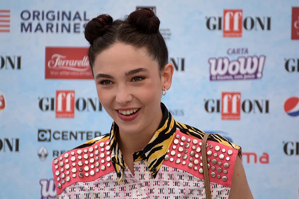 Giffoni Valle Piana Itálie Července 2018 Matylda Angelis Giffoni Filmový — Stock fotografie