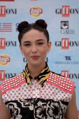 Giffoni Valle Piana, Sa, İtalya - 23 Temmuz 2018: Matilda De Angelis Giffoni, üzerinde 23 Temmuz 2018 Giffoni Valle Piana, İtalya Festivali 2018 - Film