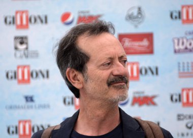 Giffoni Valle Piana, Sa, İtalya - 26 Temmuz 2018: Rocco Papaleo, Giffoni Film Festivali 2018 - üzerinde 26 Temmuz 2018 Giffoni Valle Piana, İtalya