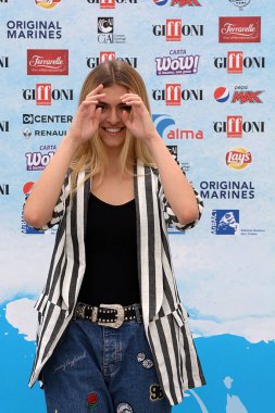 Giffoni Valle Piana, Sa, İtalya - 22 Temmuz 2018: Aurora Moroni, Giffoni Film Festivali 2018 - üzerinde 22 Temmuz 2018 Giffoni Valle Piana, İtalya