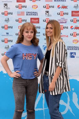 Giffoni Valle Piana, Sa, İtalya - 22 Temmuz 2018: Sara ve Marti (Aurora Moroni Film ve Chiara Del Francia) Giffoni, Festival 2018 - üzerinde 22 Temmuz 2018 Giffoni Valle Piana, İtalya