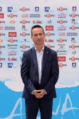 Giffoni Valle Piana, Sa, İtalya - 21 Temmuz 2018: Stefano Ciafani, Giffoni Film Festivali 2018 - üzerinde 21 Temmuz 2018 Giffoni Valle Piana, İtalya 
