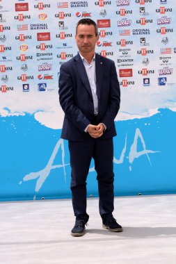 Giffoni Valle Piana, Sa, İtalya - 21 Temmuz 2018: Stefano Ciafani, Giffoni Film Festivali 2018 - üzerinde 21 Temmuz 2018 Giffoni Valle Piana, İtalya 