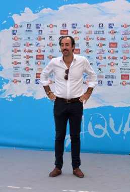 Giffoni Valle Piana, Sa, İtalya - 27 Temmuz 2018: Stefano Pisani, Giffoni Film Festivali 2018 - üzerinde 27 Temmuz 2018 Giffoni Valle Piana, İtalya 
