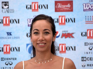 Giffoni Valle Piana, Sa, İtalya - 23 Temmuz 2018: Tess Masazza, Giffoni Film Festivali 2018 - üzerinde 23 Temmuz 2018 Giffoni Valle Piana, İtalya 