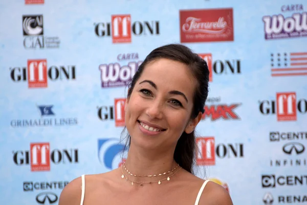 Giffoni Valle Piana Itálie Července 2018 Tess Masazza Giffoni Filmový — Stock fotografie