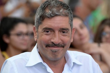 Giffoni Valle Piana, Sa, İtalya - 21 Temmuz 2018: Trio Medusa adlı Giffoni Film Festivali 2018 - üzerinde 21 Temmuz 2018 Giffoni Valle Piana, İtalya