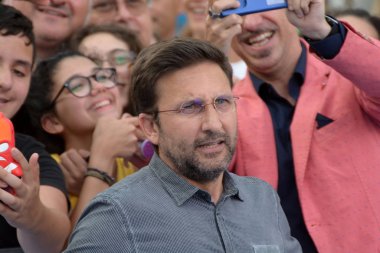 Giffoni Valle Piana, Sa, İtalya - 21 Temmuz 2018: Trio Medusa adlı Giffoni Film Festivali 2018 - üzerinde 21 Temmuz 2018 Giffoni Valle Piana, İtalya